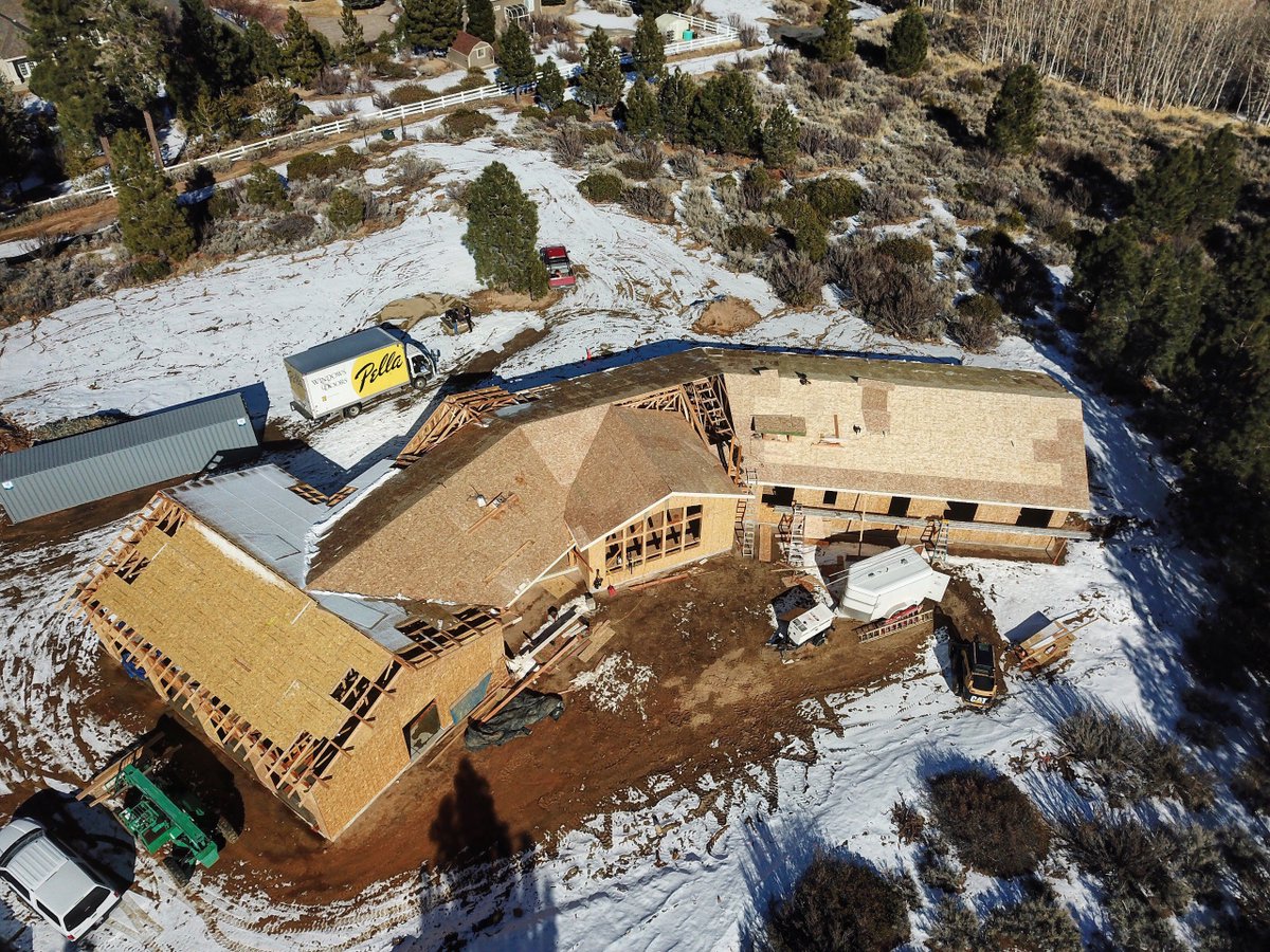 Pella_NorCal's tweet photo. Aerial views of a new construction Pella project! #pellaview #windows #doors #wood https://t.co/8cC0Zu79Y6
