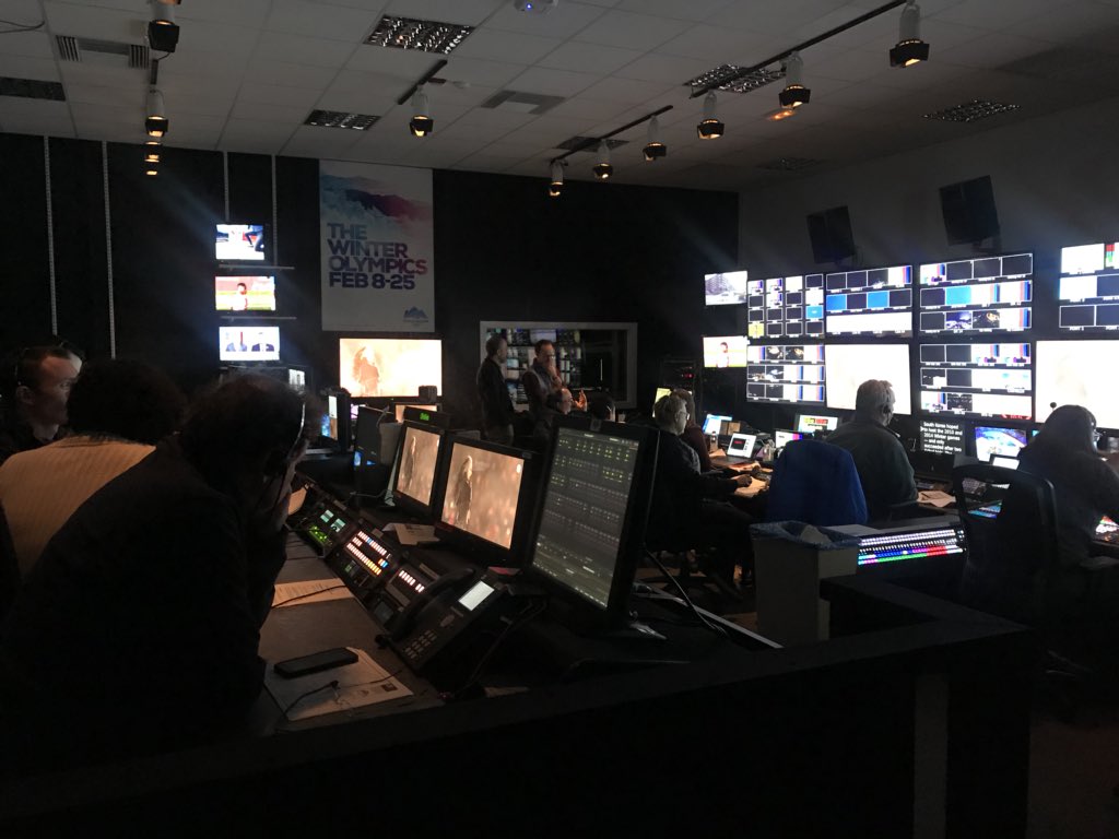 miketirico's tweet photo. Wait .. where is everyone?
Don’t we have a show tonight? 
What about the mtn/pacific only show??

Seriously, as the post Olympics void sets in a thank you to our great talented team who cranked out 100 or so hours of tv the last 18 nights.  

Thanks for sharing the ride with us. https://t.co/IYtgBesrZA