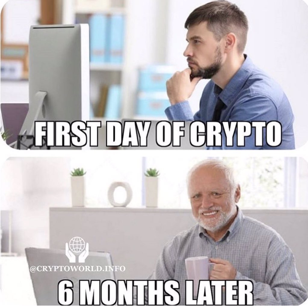 Warning: Entering the #cryptocurrency world can make you age quicker than  usual!