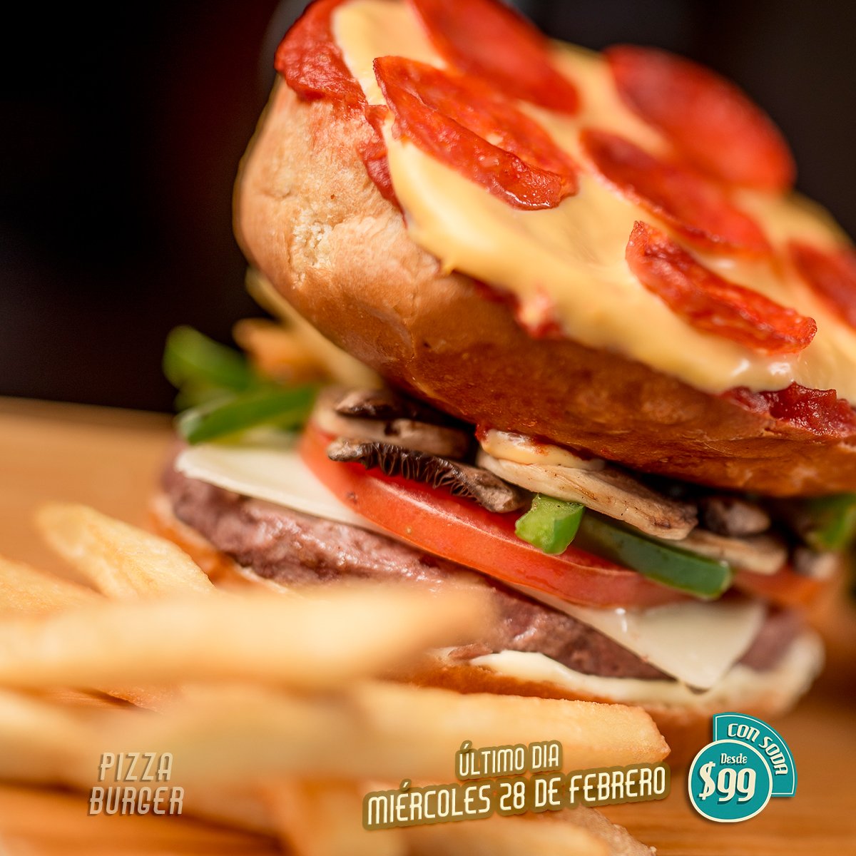yosoypueblacom's tweet photo. Corran a #Rocketto #Puebla porque este Miércoles 28 de Febrero es el último día para probar la #PizzaBurger o #DoritosBurger 🍔
Arma tu combo con una malteada, con una cerveza o un refresco desde $99
¿Nos acompañan? https://t.co/gIRkOyyYdA