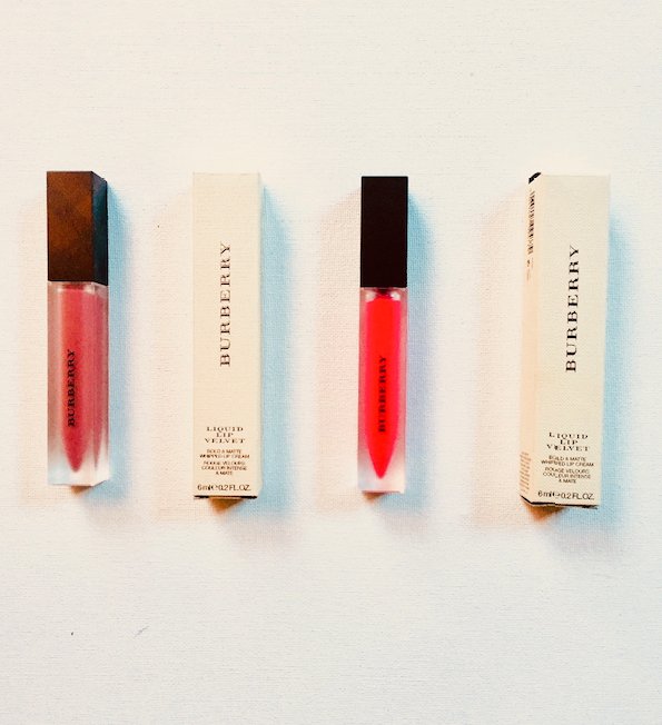 davelackie's tweet photo. Today's luxe beauty giveaway is Burberry Beauty. I'm giving away Liquid Lip Velvet in Dark Rosewood &amp; Bright Crimson. To enter, follow @davelackie &amp; RT https://t.co/x4afZapFYr