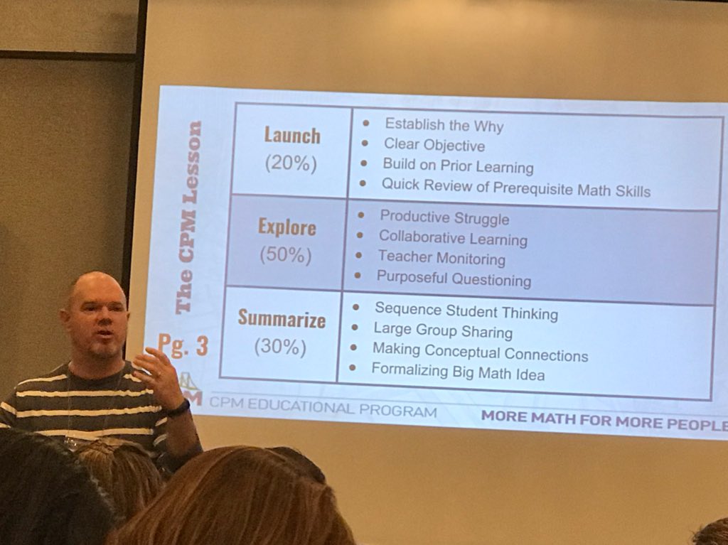 JustinChristen's tweet photo. Grateful to @CPMmath for today’s outstanding workshop for administrators and coaches! #CPMSF18 https://t.co/pq9Nnprfoq