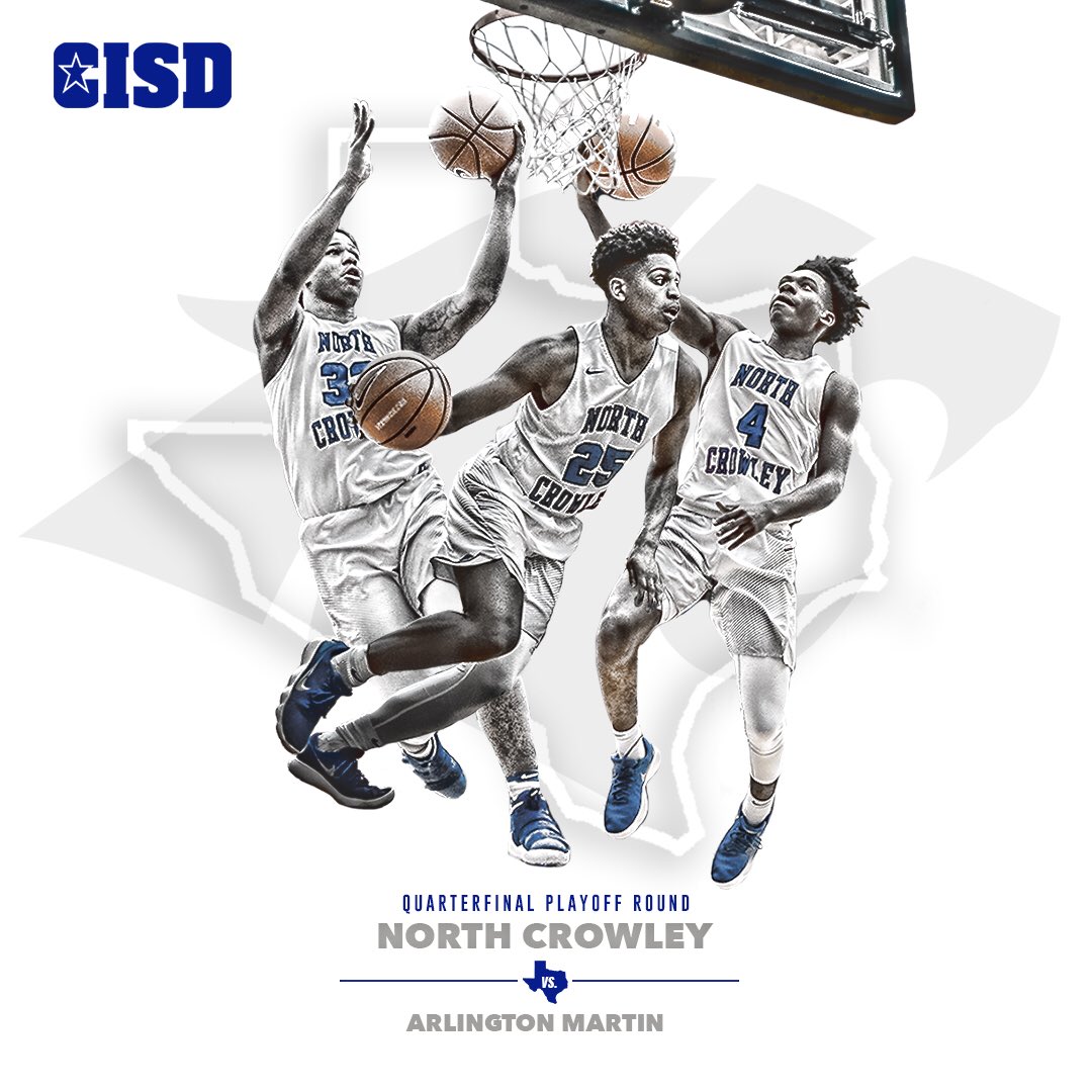 Make sure to come out Tuesday night at 6 pm as Wilkerson-Greines in Fort Worth is going to be 🔥 as <a href="/NorthCrowleyHS/">North Crowley HS</a> 🏀 battles Arlington Martin on the hardwood in <a href="/uiltexas/">Texas UIL</a> quarterfinal action. Read More: goo.gl/GmyJGv #WeAreNoCro