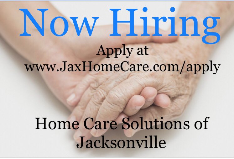 JaxHomeCare's tweet photo. We are looking for ambitious, hardworking caregivers to join our family. Please apply at our website. #Hiring #job #hireme #jobs #jobseekers #jobsearch https://t.co/ZKAnPynBqV