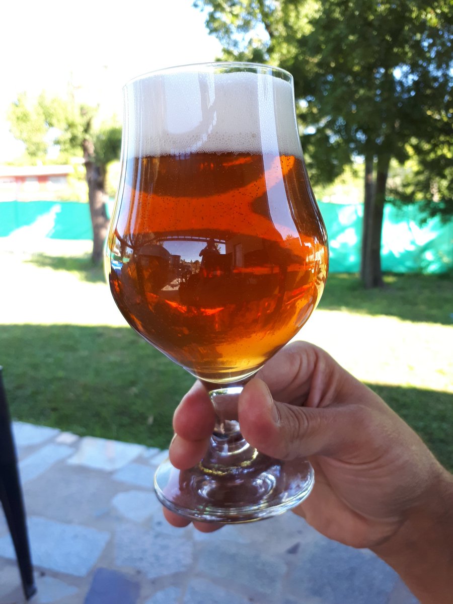 Sacando la mejor cerveza "rústica" sin saberlo!, bien dorada!