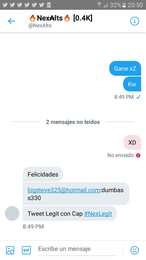 memooriez's tweet photo. @NexAlts #NexLegit gracias por la cuenta :3 es nfa xD https://t.co/iJRWEcBtg4