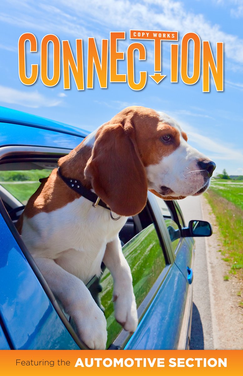 Copyworksdesign's tweet photo. Copy Works new issue of the Connection is now online. https://t.co/x3ZFaUMCAj featuring our new Auto Section. #Copyworks #graphicdesign #auto #autosrless #jiffylube #seauto #tedsauto #pheasants #drewbarnes #ukranianfood #rememberwhen #cooperators #ashleys #coop https://t.co/VoCblPqJ2l