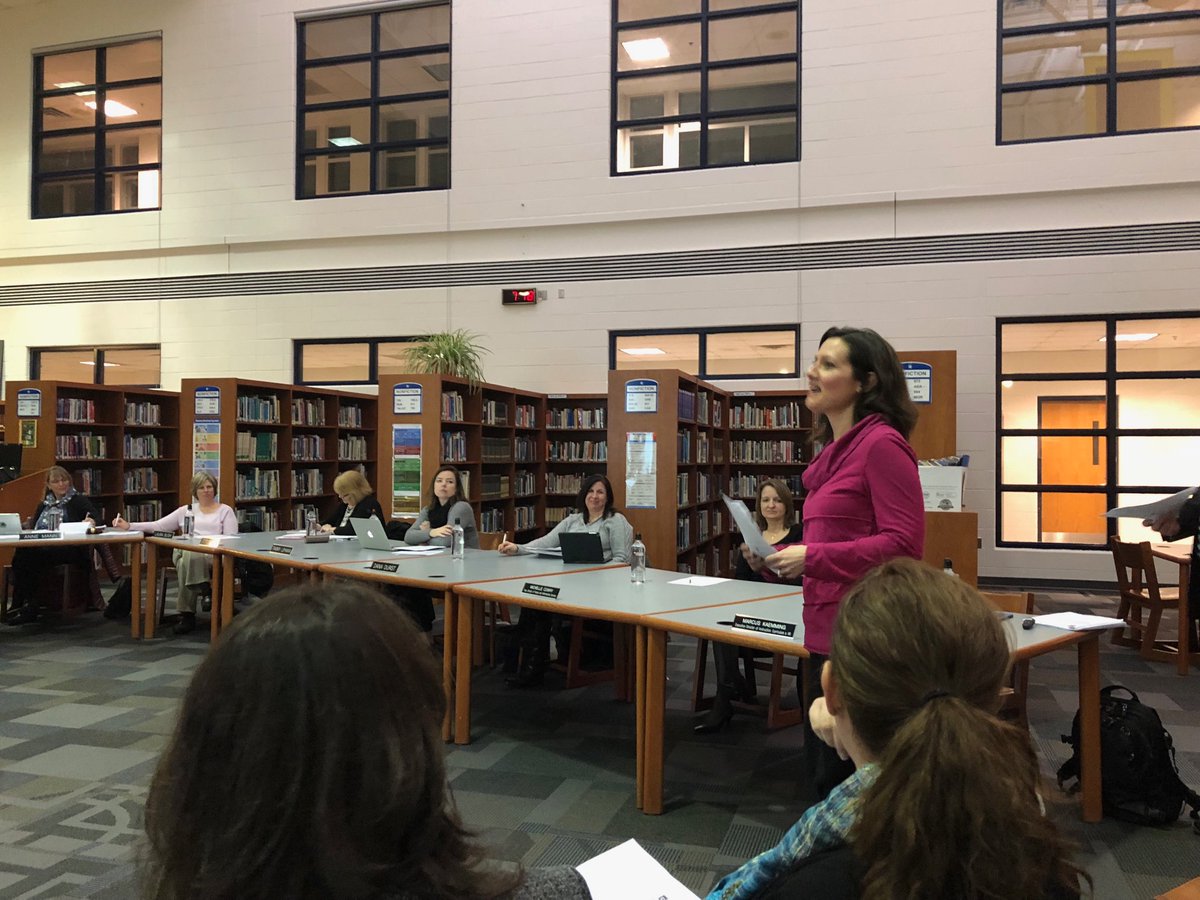 BeachMiddle's tweet photo. So proud of Mrs. McCalla tonight. Presented with Mr. Robinson, Mr. Miller and Mrs. Putnam at tonight’s Board of Education meeting on the English Language Arts curriculum review process and adoption. #BMS #GraduateLearner https://t.co/KZthwPnKz8
