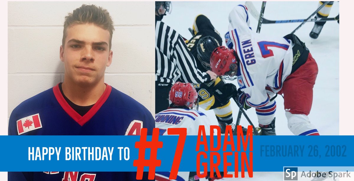 A BIG Happy Birthday to one of our forwards #7 @AdamGrein7 🎁🎉🎊