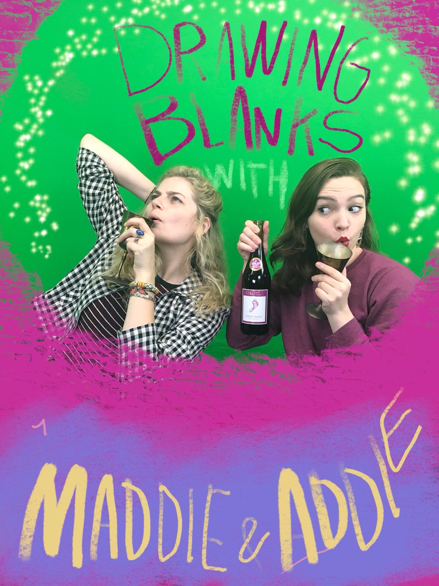 goodbucketTV's tweet photo. Join Maddie Fischer and @spagaddie_sauce for the very first #DrawingBlanks — a #livestream #comedy show on #twitchcreative

LIVE NOW! 

https://t.co/qUAoMMc8ph https://t.co/BM9WgQHB4L