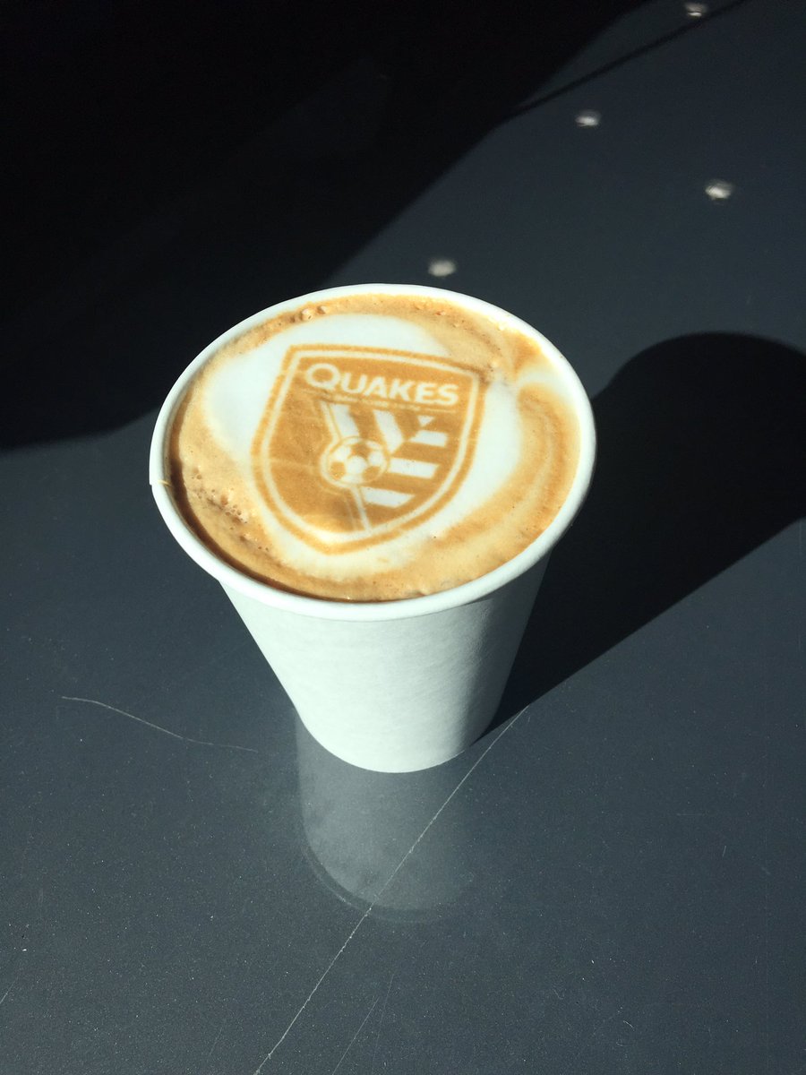 TjAmarante's tweet photo. Now THAT my friends is a cup of #coffee! ⚽️☕️ #Quakes74 (5 days 'til go time!) @SJEarthquakes #propercup https://t.co/dKLnVr588c