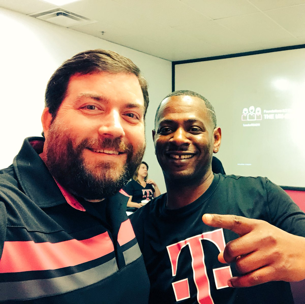 ccrisson's tweet photo. #CEWorkforce putting in work today through Leader Ready training! Such a great group of leaders! Lookout for these Revolutionaries bringing the Un-carrier message to life!
Shout out to @stephannyPerez6 training director for leading the charge! #LSGC2018 @jsf1221 @TonyCBerger https://t.co/un8KJdIzHM