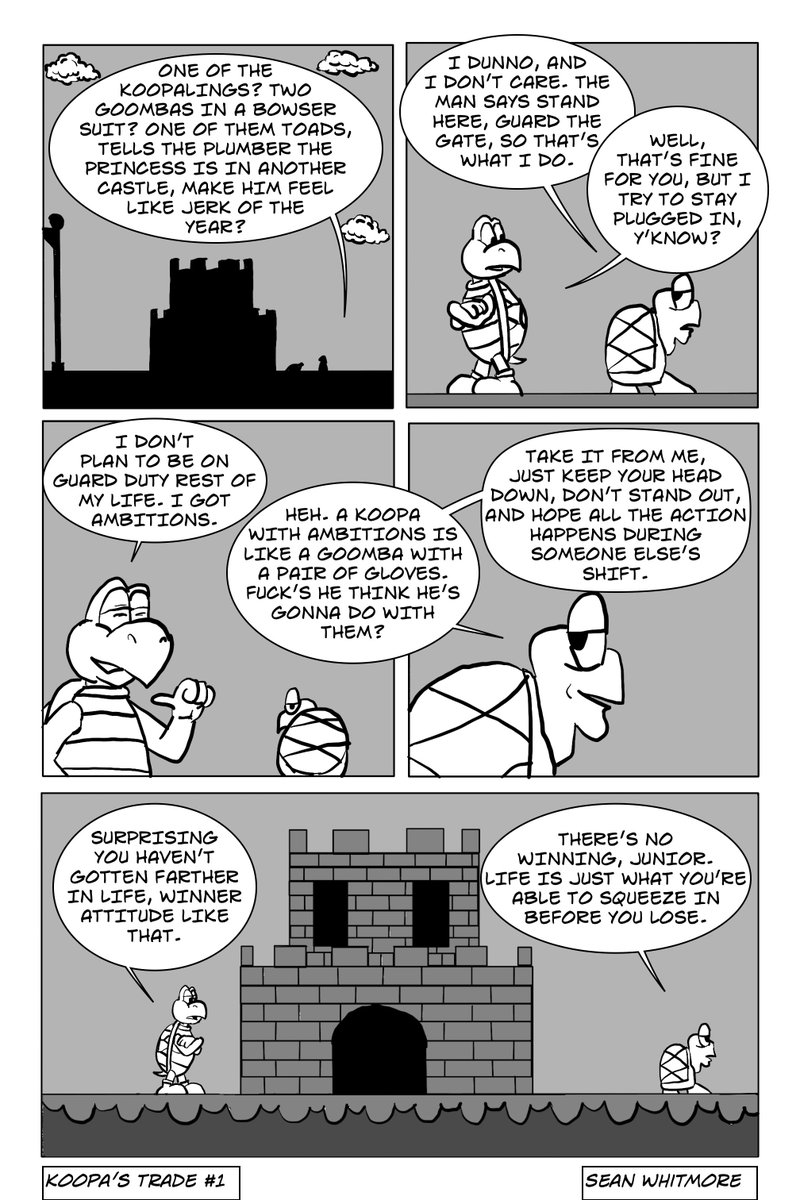 SeanWhitmore's tweet image. Koopa's Trade: the Mushroom Kingdom meets George V. Higgins.