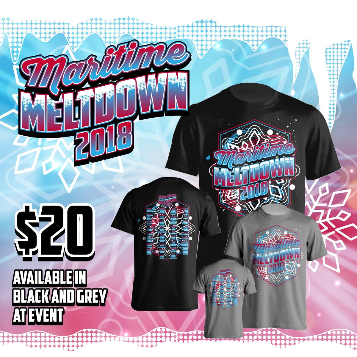 Check out our event shirts 😍 these will go quick so make sure to grab yours on Saturday!