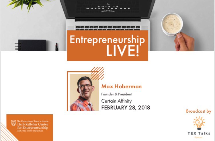 Live this Wednesday from 6-7pm @ the AT&amp;T Executive Center, Room 203, Austin TX.