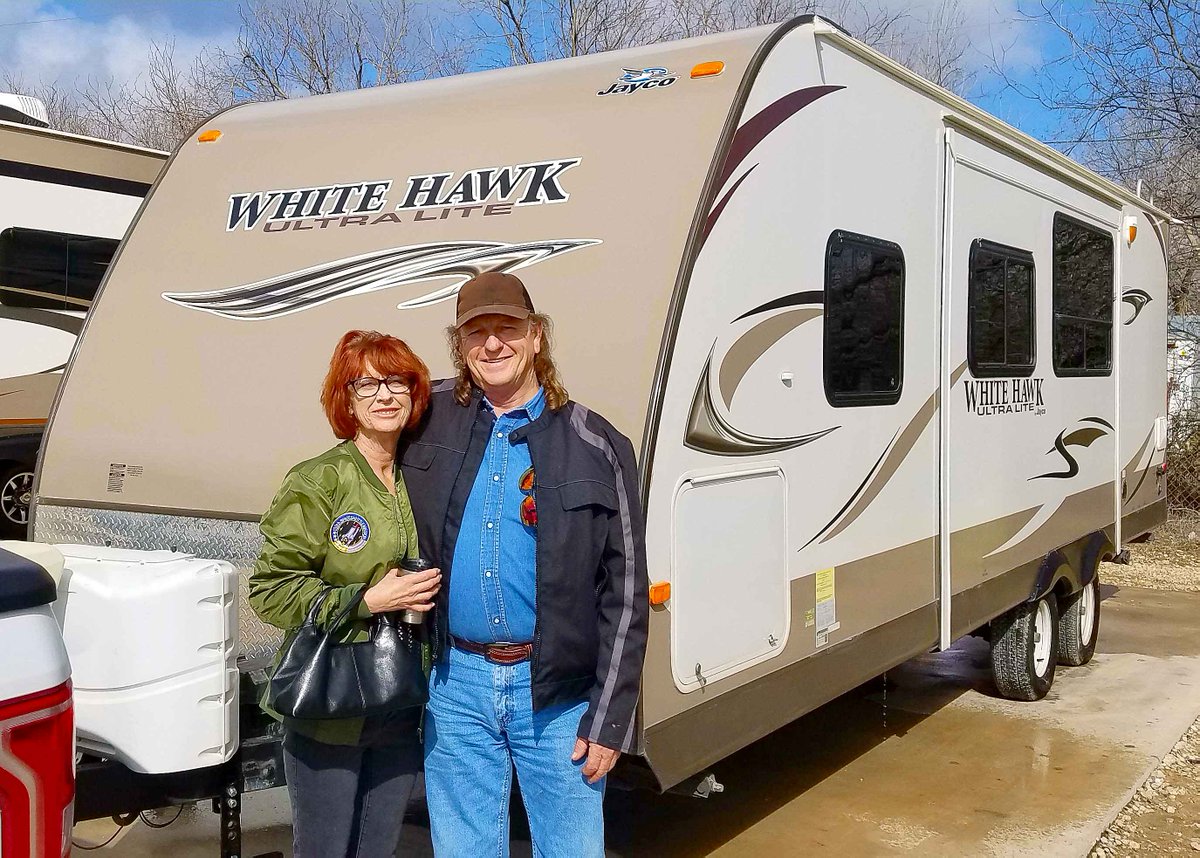 FamilyRV05's tweet image. Our newest members of the FAMILY are Jeff &amp;amp; Debra from #ClydeTX . They just picked up their new 2013 #JaycoRV White Hawk 26DSRB. They could not have found a more perfect model for their RV needs. #familyRVcenter #rvdealership #rvlifestyle #traveltrailer