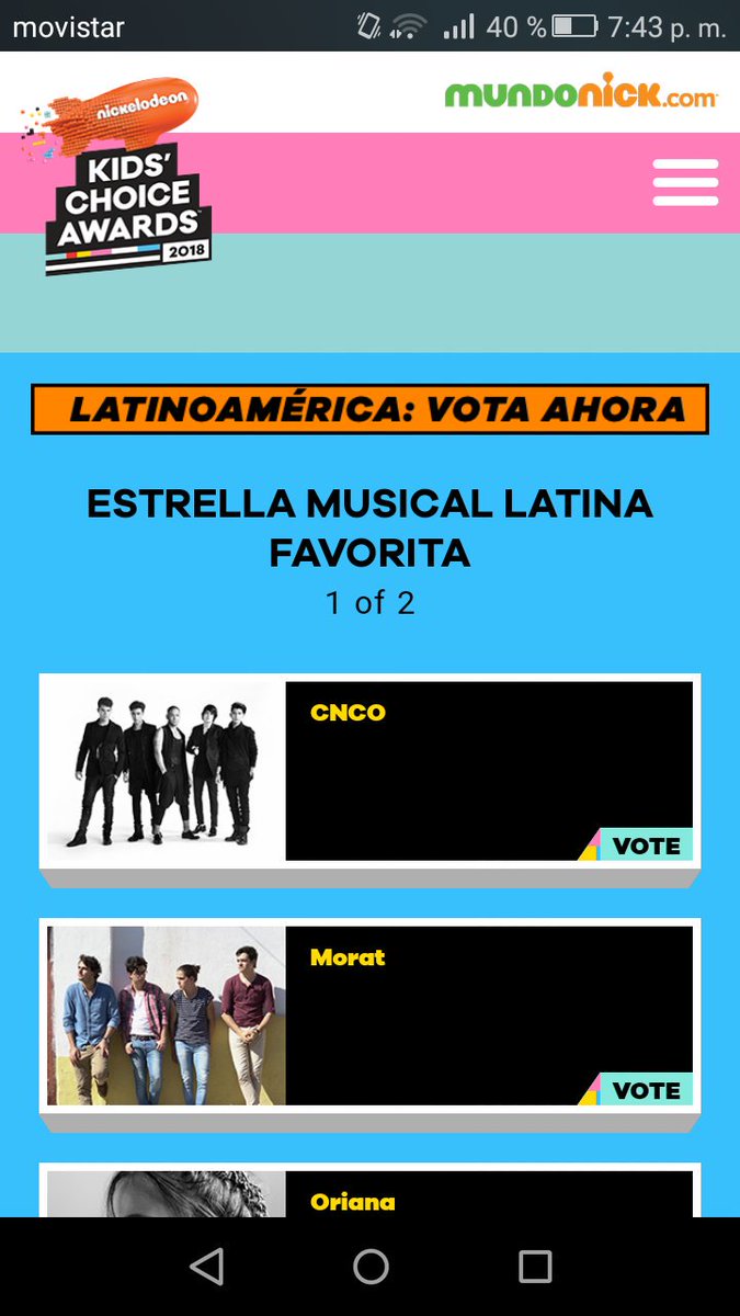 Francesca1923's tweet photo. @CNCOmusic 
Ya vote !!! Voy a seguir votando hasta cansarme 😂🙌
LOS AMO !!! saludos desde Perú 😘
#cncowners #EstrellaMusicalLatinaCNCO 
🔥🔥🔥 @CNCOmusic https://t.co/Nix7MLrnt6