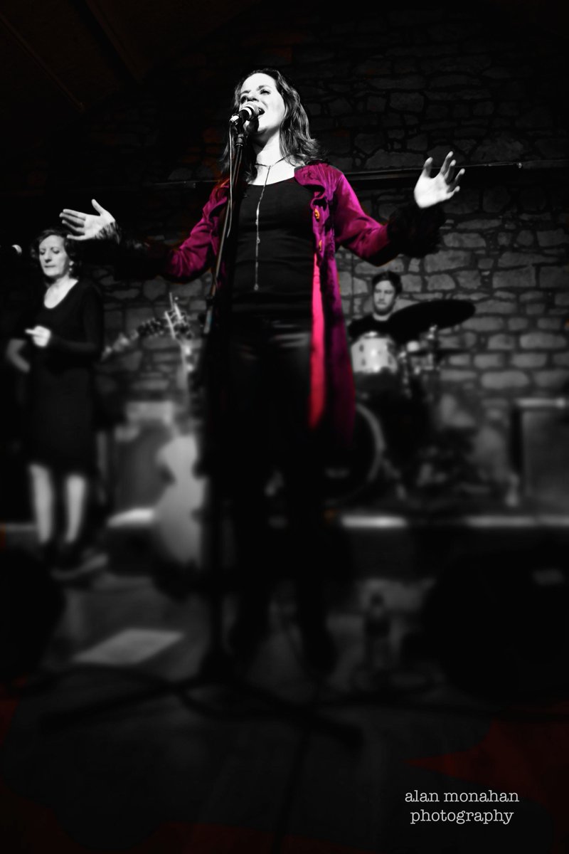 AlanAlmonahan's tweet photo. Clara Rose (The Purple Princess) in action at her Album Launch in The Market House, Monaghan. @ClaraRoseMusic @MonaghanTourism @harvestimeblues #Blues #NewMusic 
#originalmusic https://t.co/1I5tQ7saUy