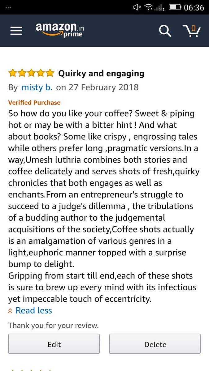 misty_basu's tweet photo. @PepperScript @Contest_Hub @BookBuzzers @Contest_in @india4contests @thefreejinn @IndiesBookPromo @Contesttable @contestmantra @welovethisbook Reviewed the funny and engaging Coffee shorts by Umesh Luthria
#PSis5
@ammy_l2012 @Nitinroshan18 @AkshikaKhatri @dantus19 @MoizBorker @chandra_mani38 @kapilricky @Divine_Shruti @zaffna @arorachirag57 @kapilricky https://t.co/41Qngphfk3