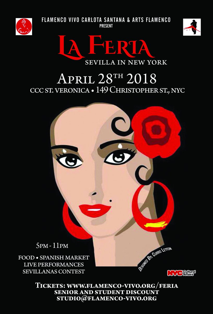 Arts Flamenco and Flamenco Vivo 
Star warming up for this amazing Event " La Feria" Sevilla in New York"
Start sharping you sevillanas