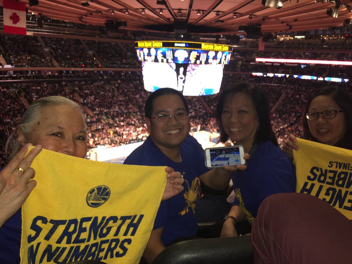 @NBCSWarriors  Watching live at MSG & on the NBC sports app. Will be at games in DC & ATL. Go Dubs!#roadtripwarriors