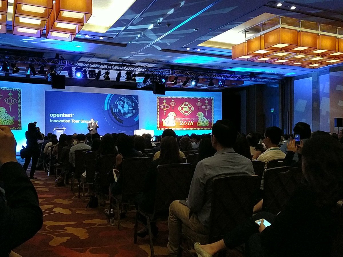 Our CEO in Singapore! Always great to have him here. #opentext #OTInnovate