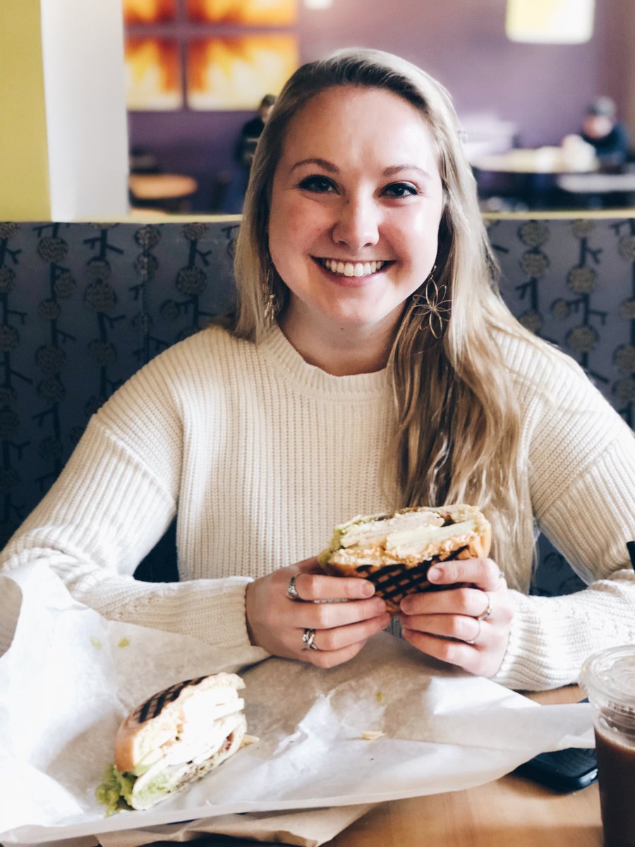 3 years ago today, our very own Nicole Lacasse became the namesake of the @NeuRebeccascafe sandwich that we all know and love: the Nicole! Get yourself a Nicole to help you power through midterms and the last week before spring break (the sandwich or the lovely human) 🍞☕️