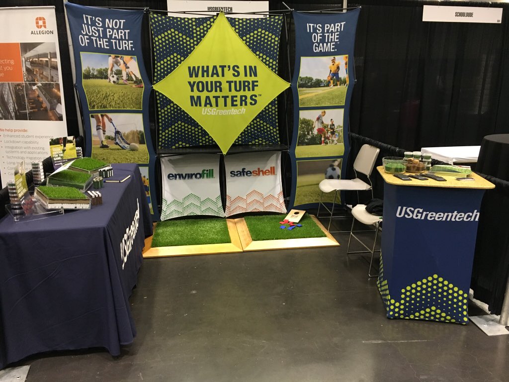 USGKimberly's tweet photo. Come check us out at Booth#336 and the #CASH show. #USGREENTECH #infillexperts #safersports https://t.co/JwzvOAQKIK