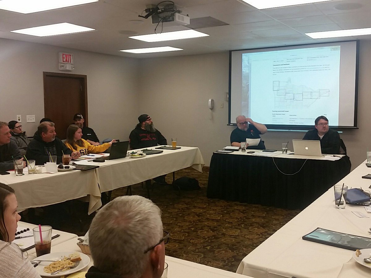mn4wda's tweet photo. MN4WDA having a meeting about building trails. https://t.co/UmRMFo9J3k