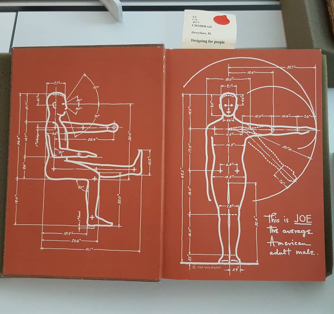 DJ_JahRed's tweet photo. Henry Dreyfuss, Designing for People. Cooper-Hewitt, Smithsonian Design Museum Library #ARLISNA2018 #thisisjoe #henrydreyfuss #designbooks https://t.co/LDQwxrEBcS