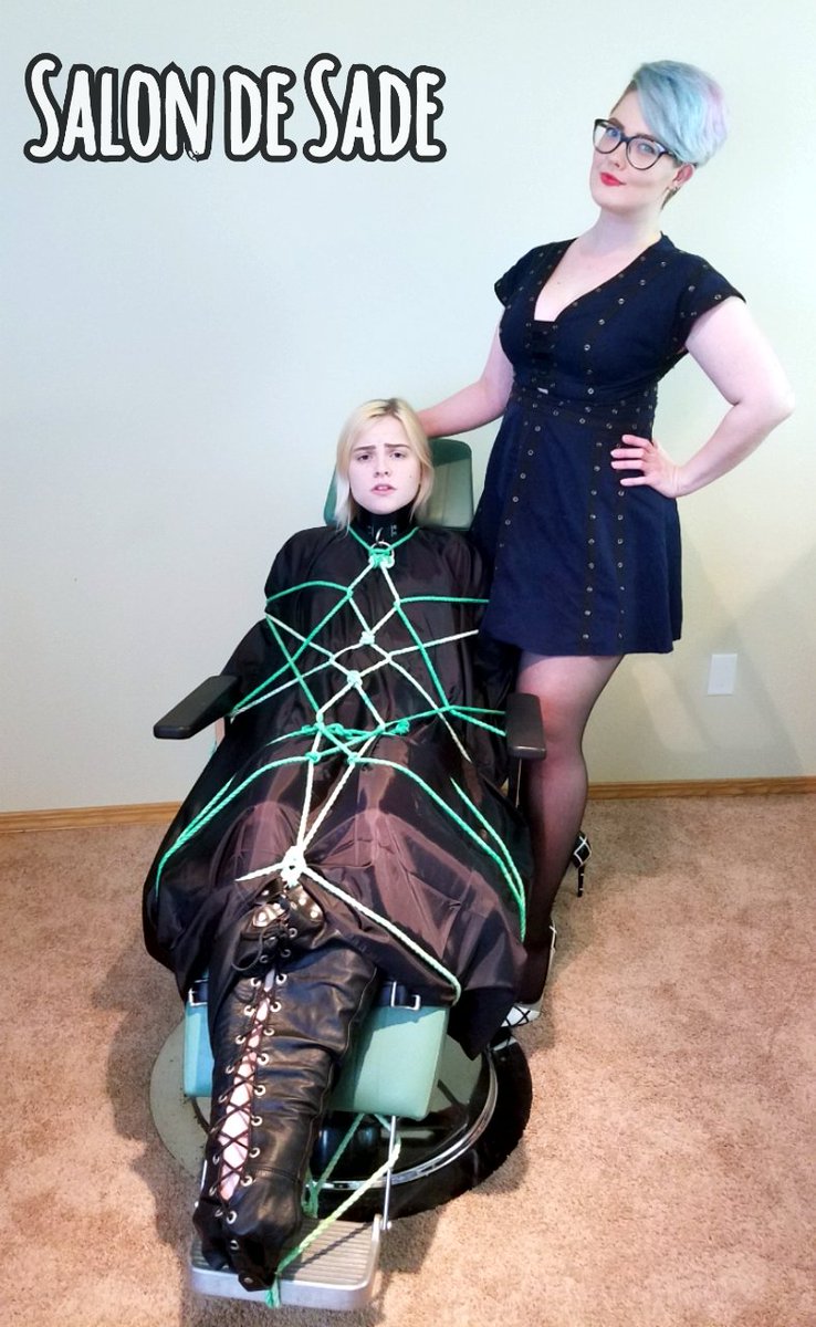 Salon de Sade on X: The Stylist and Her submissive are doing some #rope  bondage tests on the #salonchair... more footage is being prepared for our  next release! #salonfetish #chairbondage t.cofa4zut65hA 