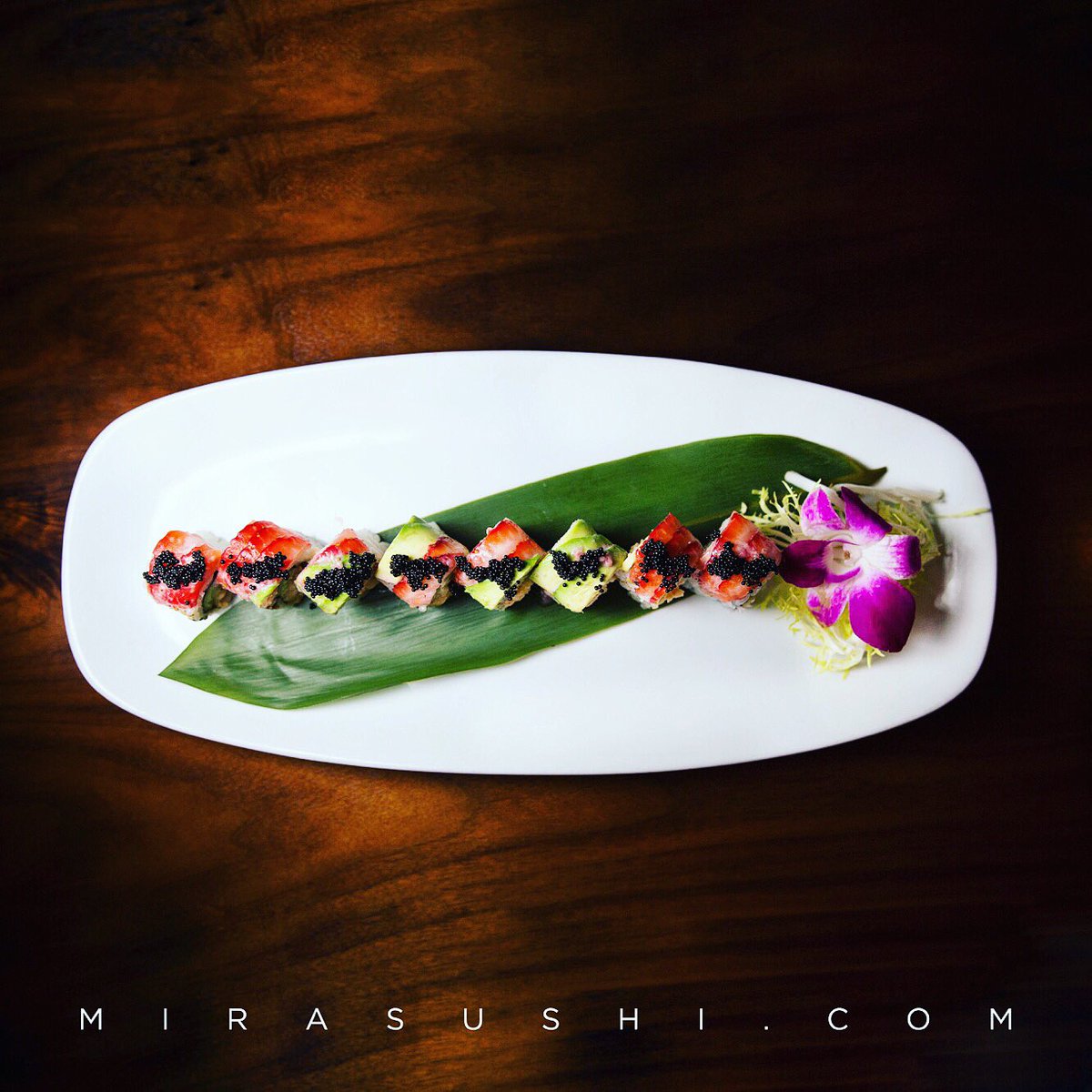 Great Specials are waiting for you at #mirasushiflatiron ❤️🙃 | SWEETHEART ROLL 😍 • Lobster Salad, Cucumber Topped w. Strawberry, Avocado, Black Tobiko, Strawberry Pinot Reduction 😎🙌🏼
•
#flatiron  #sweets #heart #roll #nyc #sugar #extra #happycouples #friends #foodporn
