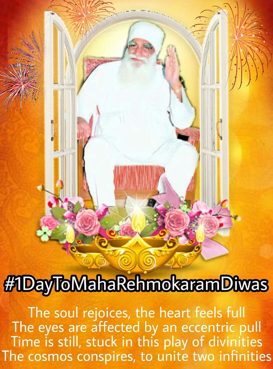 PriteeSharma91's tweet photo. #1DaysToMahaRehmokaramDiwas celebration @derasachasauda !! On this auspicious day, The Divine being Shah Satnam Ji sat in equality with The Supreme Being Shah Mastana Ji and got blessed with the divine reign. https://t.co/d6XEZsuNbZ