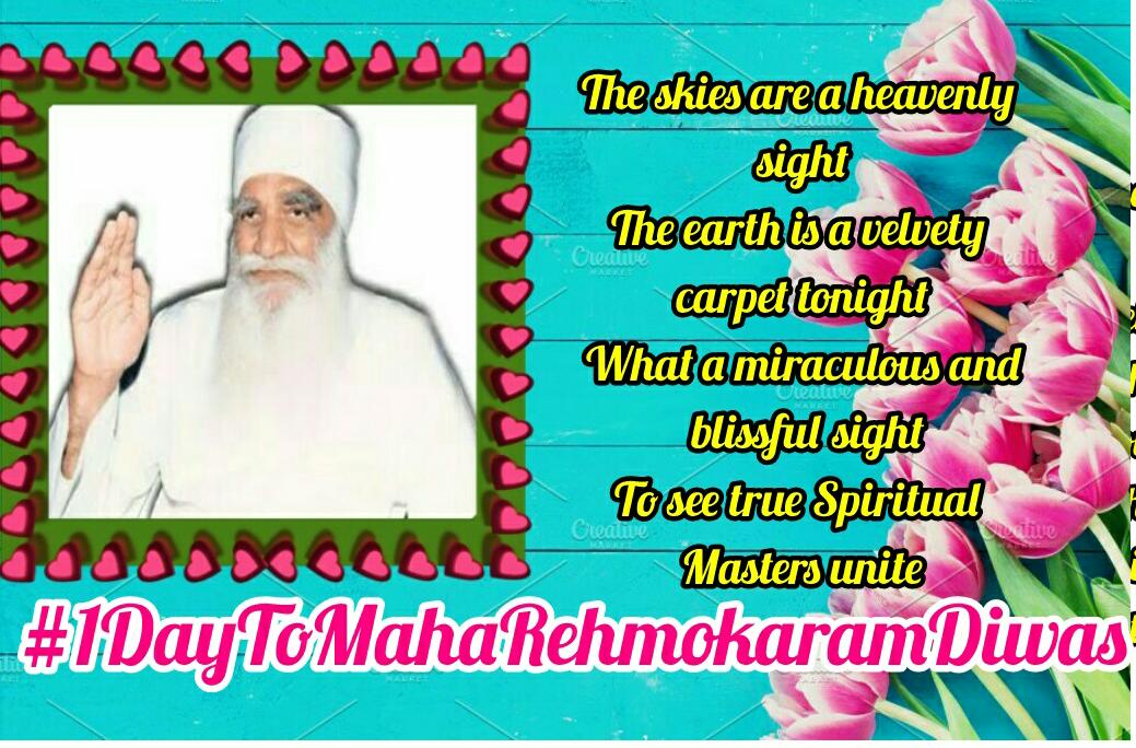 PriteeSharma91's tweet photo. Only #1DaysToMahaRehmokaramDiwas !! The heavens recreate on this Earth for the holey spirit unites, The divine takes rebirth amidst the mud, He is the lotus flower with love and compassion, as a superpower. https://t.co/fbsdZiTJby