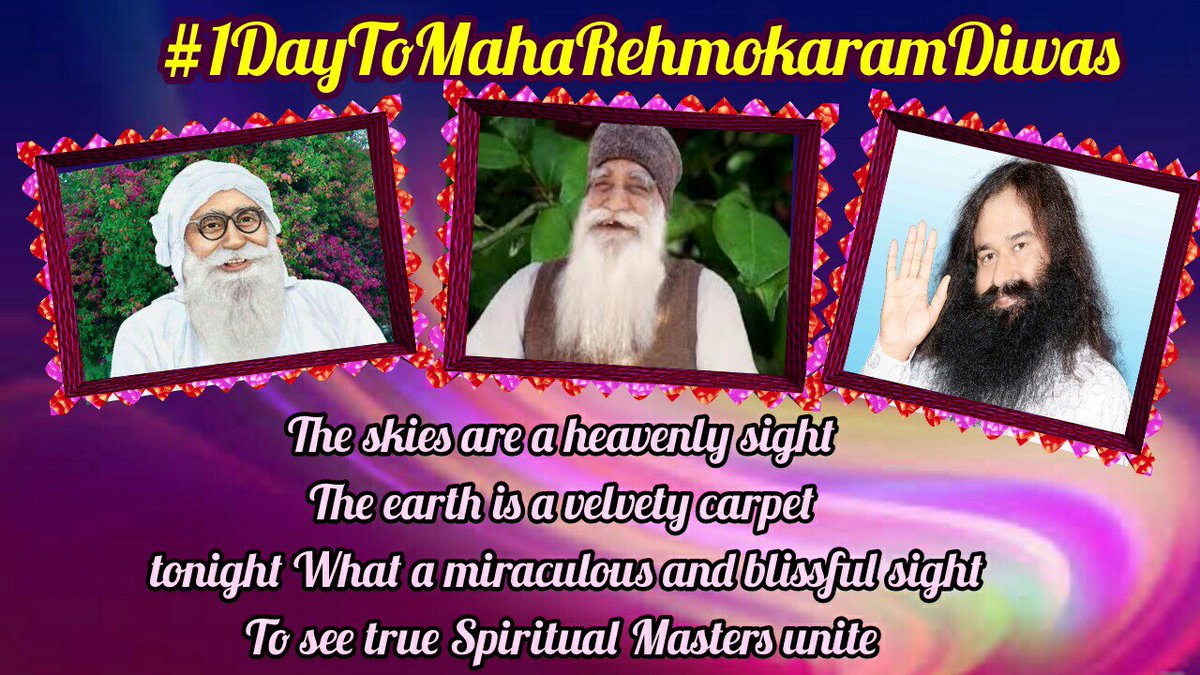 PriteeSharma91's tweet photo. Only #1DaysToMahaRehmokaramDiwas !! The heavens recreate on this Earth for the holey spirit unites, The divine takes rebirth amidst the mud, He is the lotus flower with love and compassion, as a superpower. https://t.co/fbsdZiTJby
