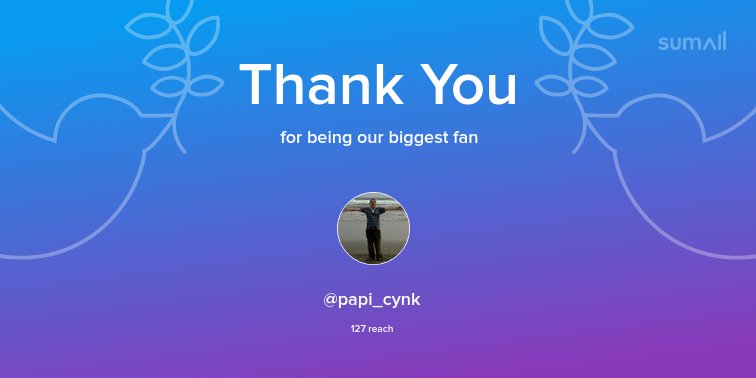Our biggest fans this week: <a href="/papi_cynk/">Mulya</a>. Thank you! via sumall.com/thankyou?utm_s…