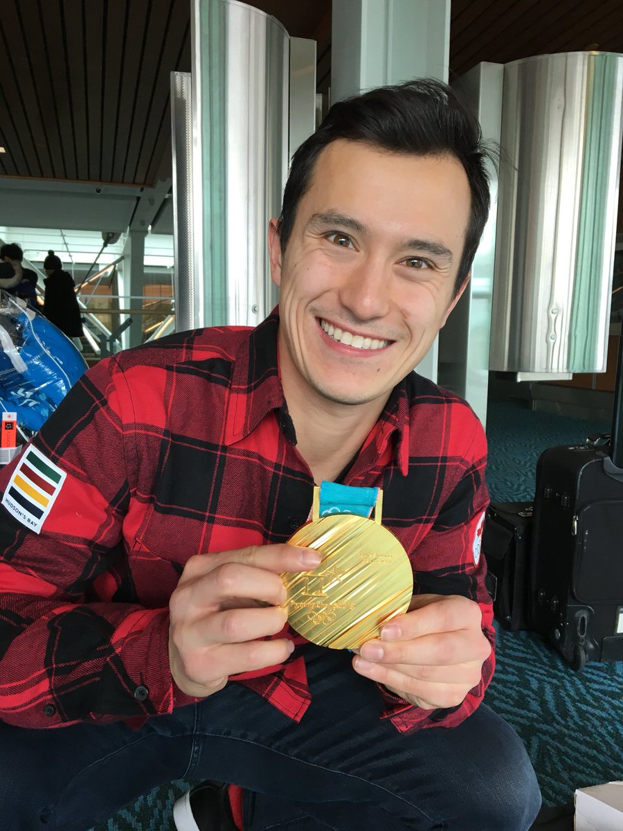 Patrick Chan was just one of several proud Canadian Olympians who returned home  through YVR today <a href="/GlobalBC/">Global BC</a>
