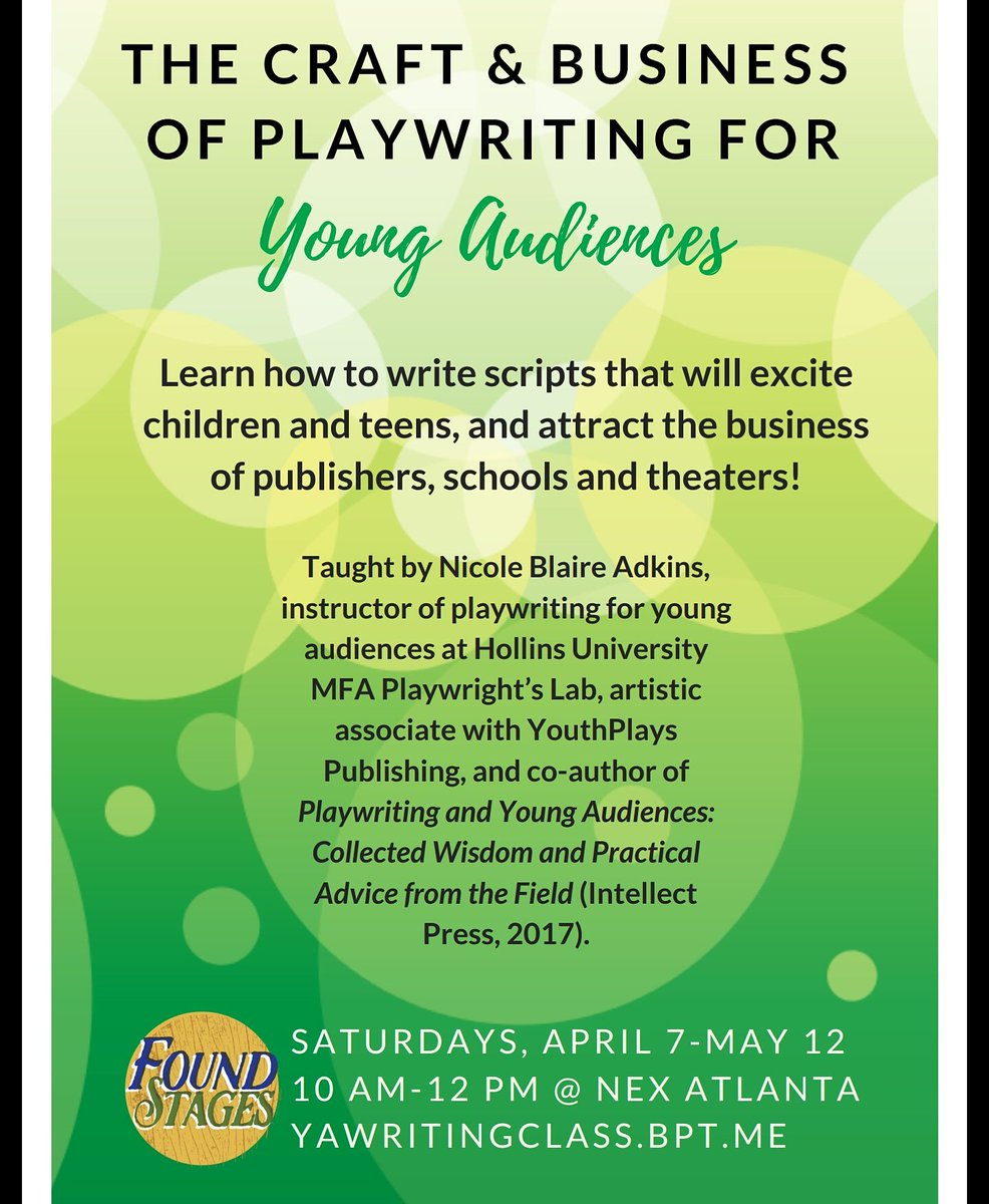 foundstages's tweet photo. #playwright #YA #playwriting #foundstages #weloveatl #writerslife #writers #writing #theatre #youngadult #youngaudiences #writingclass #atlanta https://t.co/yQadOssxHh