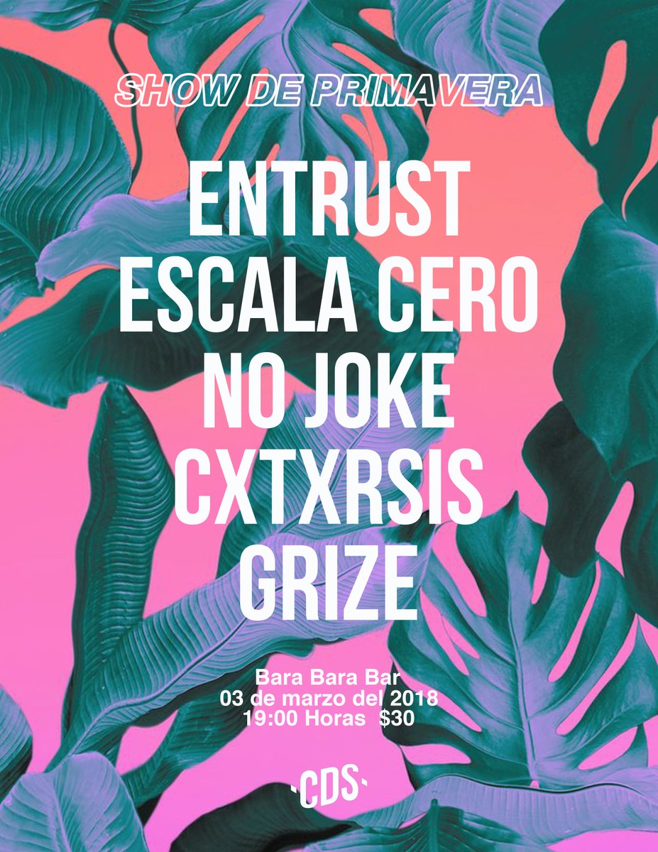 CasaDelSolWav's tweet image. 🌷Ya este sábado es nuestro Show de Primavera🌷 La cita es en Bara Bara Bar a partir de las 19:00 horas con @EntrustOfficial @EscalaCero @catarsisemo #Grize y #NoJoke