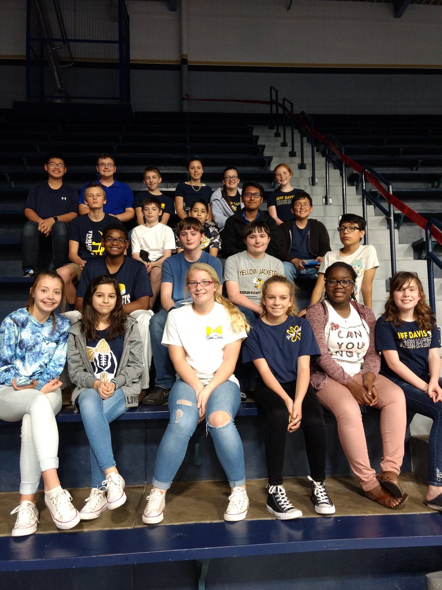 JMay0222's tweet photo. So proud of these kiddos! They competed at the Georgia Southern University math tournament last Saturday and represented JDMS proudly!
#jdcsmiddle 
#jdcspride
#jdcsnews https://t.co/yDtjPGRSSH