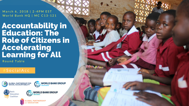 BasicEdtweets's tweet photo. How can citizen engagement &amp; #SocialAcc contribute to addressing the #Learningcrisis? Join the discussion March 6th- BEC's @jkeilson
will give keynote remarks!  https://t.co/NW7m5ous9V #WDR2018 #SocialAcc in #Education https://t.co/bCI43RH4sI