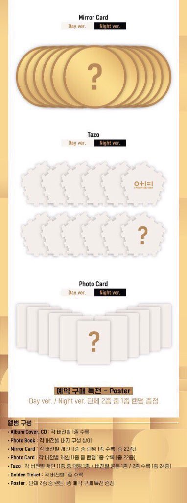 khnmanchikh's tweet photo. 💛 #WANNAONE GOLDEN AGE BEGINS 🖤
🐰 รอบไซน์ (ไม่มีโปส) เลือกของได้ตามลำดับการโอน
🍯 นับเข้าชาร์ตทุกบั้ม
💸 500 / 1 VER. 
🚚 ค่าจัดส่ง ลทบ.60 EMS 80 บั้มถัดไป+20
(มีฟอร์มให้กรอกหลังโอนนะคะ)
✨ รวมภาษีไม่เก็บเพิ่ม 
🎊 มีของแถมทุกออเดอร์ #ตลาดนัดWANNAONE #ตลาดนัดPRODUCE101 https://t.co/YqB8jjDQil