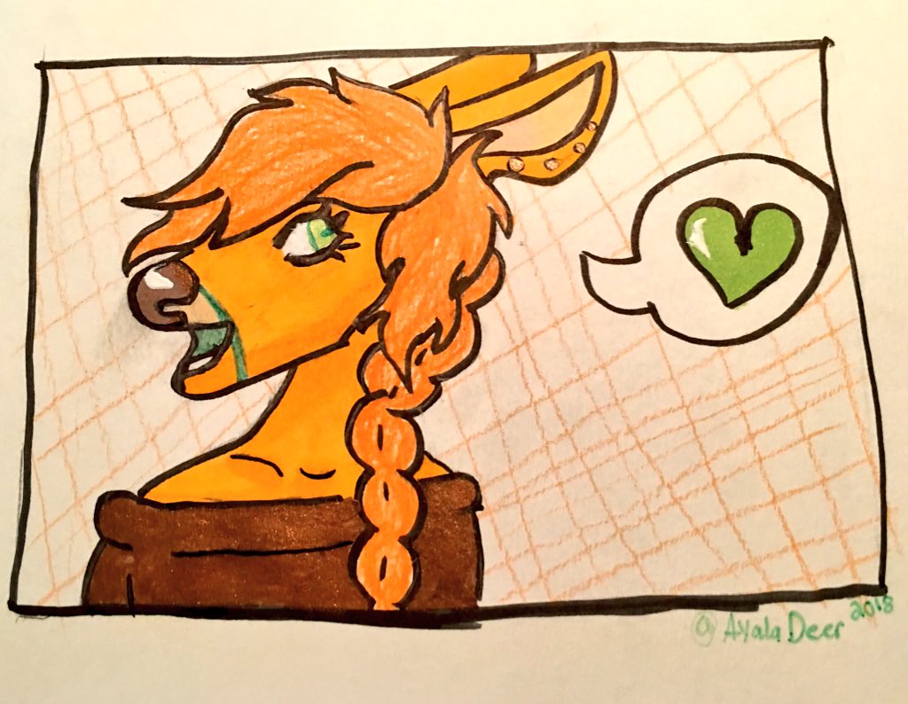 AyalaDeer's tweet image. She is finished! 
This was my first ever #Sketchbox and I was super excited to receive some awesome inks and pens!
#SketchboxMARCH