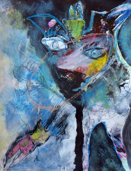 saltworkstudio's tweet photo. Rocket Bunny #saltworkstudio #creativity #abstractpainting It's intuitive painting! https://t.co/EsXm8tE9Ll