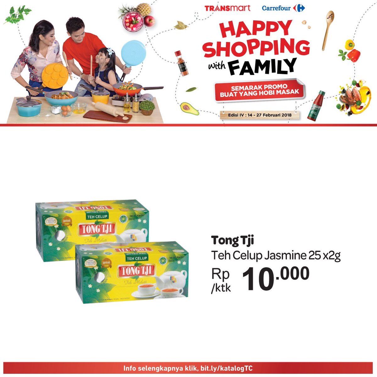 Transmart_IND's tweet photo. Apakah Anda #timngeteh atau #timngopi? Dapatkan teh dan kopi favorit Anda di #TransmartCarrefour! Periode promo 14-27 Feb 2018. Lihat aneka promonya di https://t.co/YBM3C2AMBc #HappyShoppingWithFamily https://t.co/GYsicv4xiJ