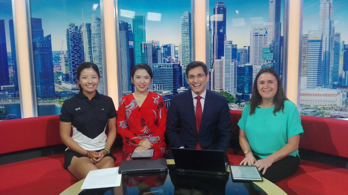 tiffchangolf's tweet photo. This morning I joined the crew @FirstLookAsia @ChannelNewsAsia morning breakfast show. Thanks for having me on. @dalydonofrio @LPGA https://t.co/OgnoY5fHPu