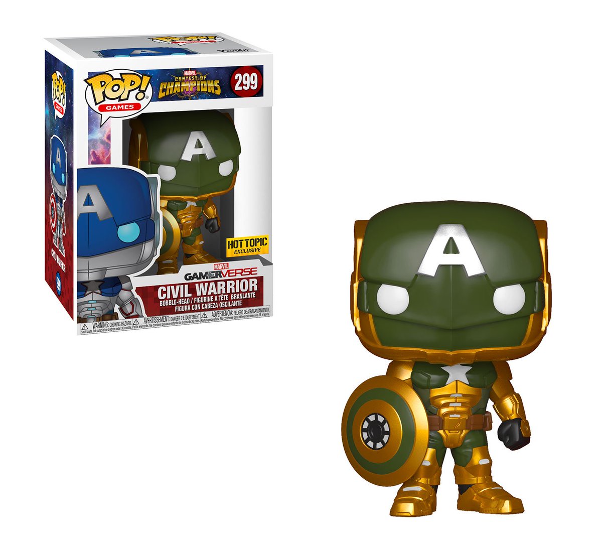 OriginalFunko's tweet image. RT &amp;amp; follow @OriginalFunko for a chance to WIN a @HotTopic exclusive Civil Warrior Pop!?   #Marvel #ContestofChampions