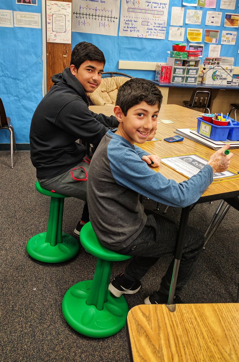 MrsAllanOnline's tweet photo. #Thankful to have gotten 4 @KOREstoolDesign wobble stools for Ss through @ScholasticClub. The movement increases blood flow bringing more oxygen to the brain and allowing for better learning. If only I could get more. @MontgomeryCVUSD @Mrs_IbrahimCV #MMSgearup #flexibleseating https://t.co/sZMQFLQLji
