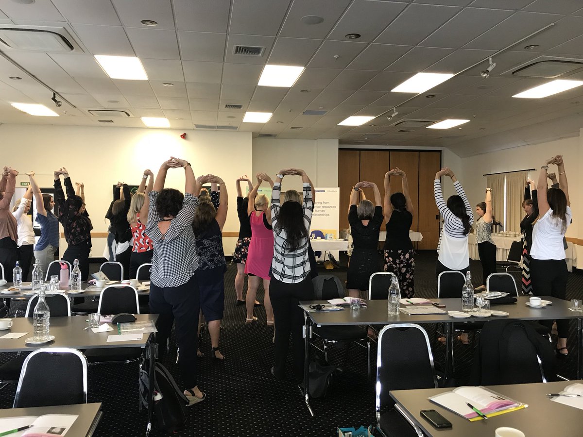 Yoga break at the HR Advisors Conference led by Erin from eight73consulting!  #hraconf18