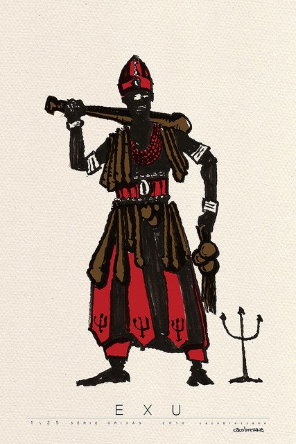 sunmanpatu's tweet photo. Magic is real. So is science. Two different streams that intersect at the Exu point. #Elegba #Ellegua #PoppaLegba #Elegbara #Red #Black #Crossroads #Cross #Fork #ForkInTheRoad #Decisions #Translator #LeftHandOfGod #Trickster #Horns #Messenger #KarmaFree #NaradaMuni #Intrigue https://t.co/six9MU6HUx
